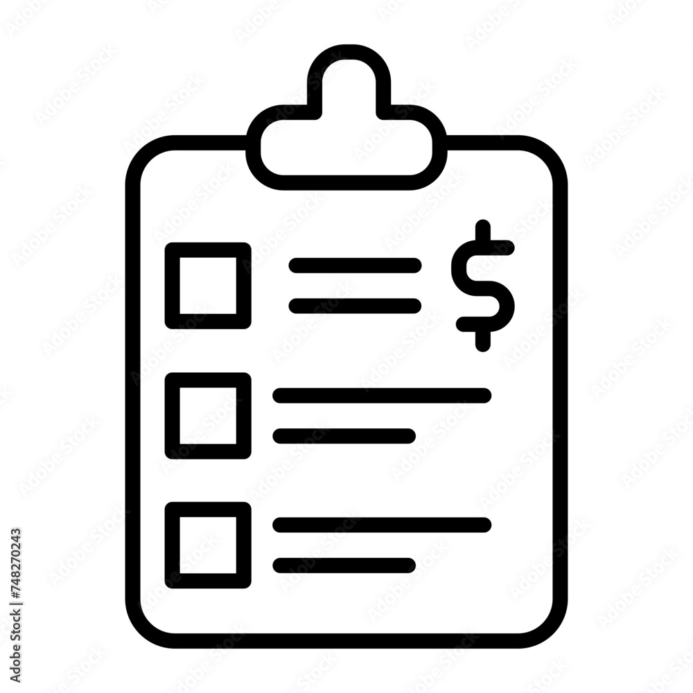 Strategic Planning Line Icon Strategic Planning Line Icon