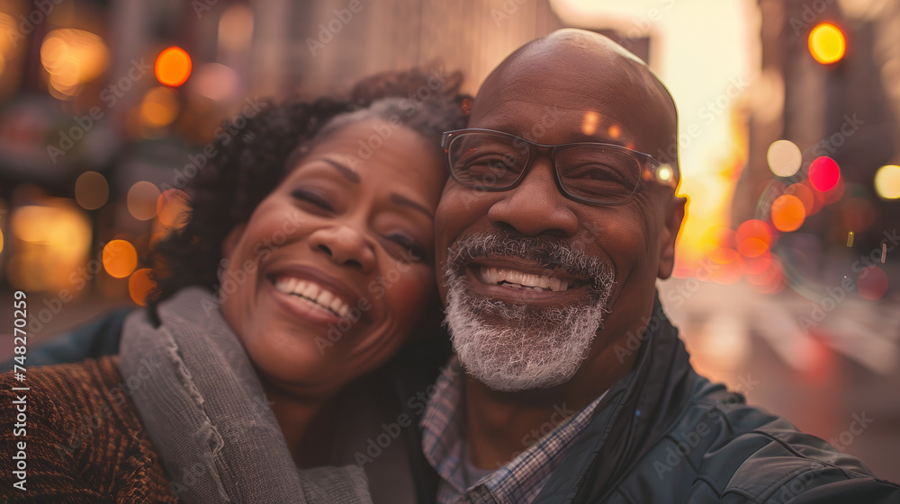 Elderly couple happy in park. Elderly couple happy in park.
