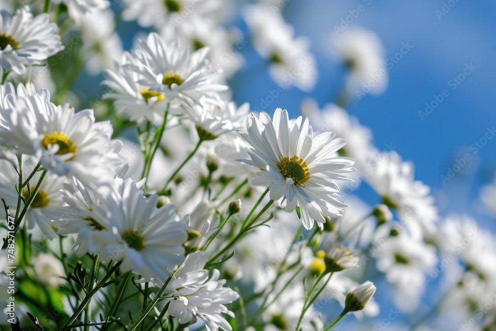 a group of white flowers a group of white flowers