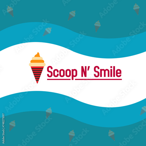 Ice cream logo design 