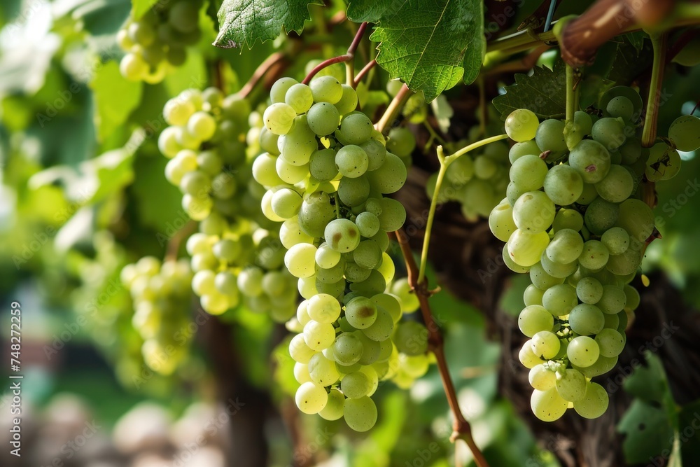 a bunches of grapes on a vine a bunches of grapes on a vine