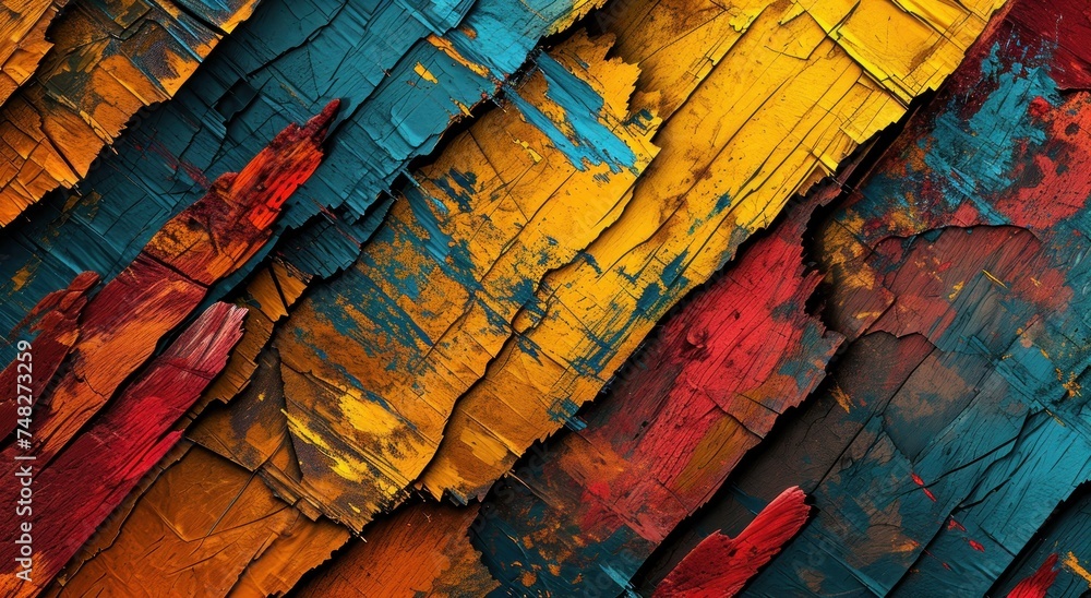 a close up of a painted wood a close up of a painted wood