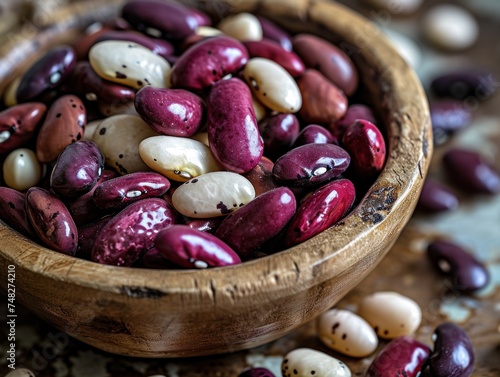 a bowl of beans photo