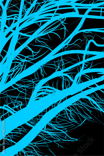 ramas, arboles, siluetas, vegetacion, roble, bosque, paisaje, vector, hojas, abstracto, sauce, tronco, malesa, pegatina
