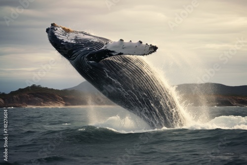 a whale jumping out of the water © sam
