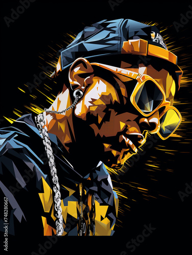 hip hop aesthetic illustration
