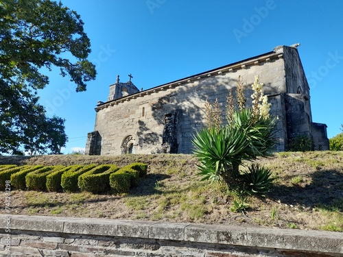 Iglesia románica de Baamonde, Galicia photo