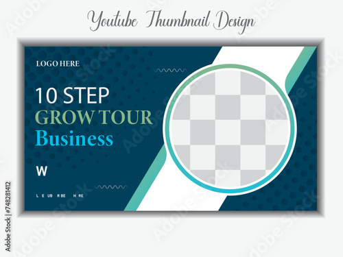 : Corporate youtube thumbnail template design