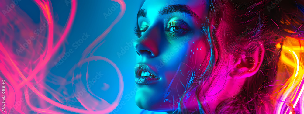 Neon Illumination: The Vibrant Energy of Expression