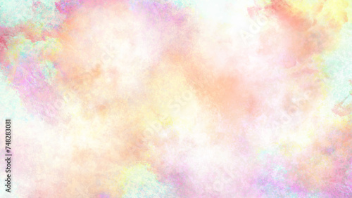 Cloud and sky with a pastel colored background and wallpaper, Pink abstract background, 