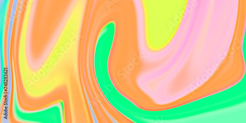 Abstract colorful wave background. Liquid fluid wavy seamless pattern.