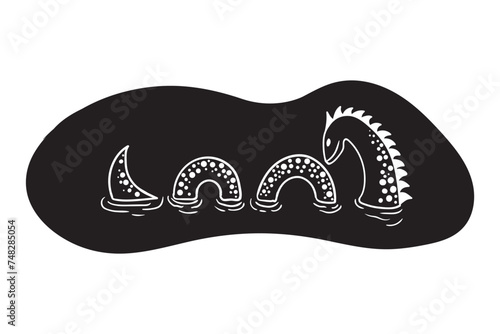 Loch Ness Monster Bundle, Nessie, Split monogram, Lochness, Monster dinosaur, stencil, Loch Ness Clipart, Loch Ness, Loch Ness Vector, Loch Ness, Loch Ness cut files, cutter, monster silhouette, clipa