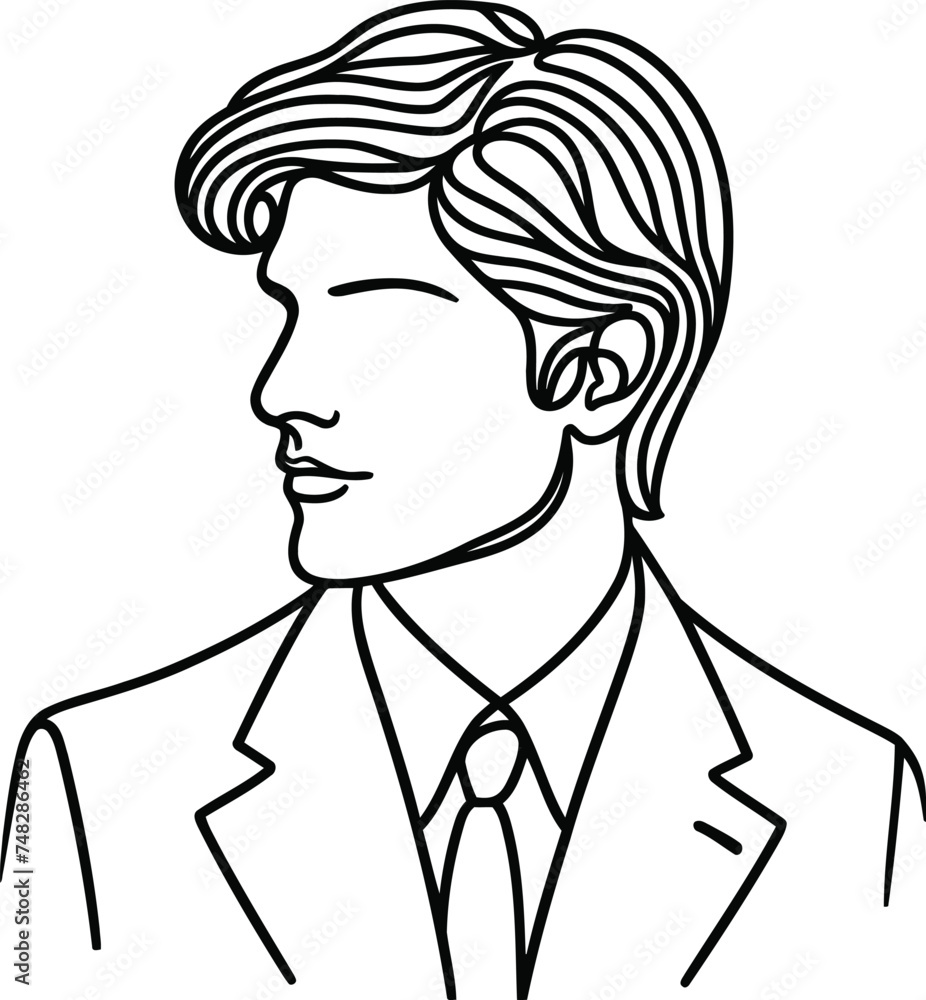 male hairstyle in continuous line drawing minimalist, simplicity contour, male hairstyle in continuous line drawing minimalist, simplicity contour,