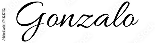 Gonzalo - black color - name written - ideal for websites,, presentations, greetings, banners, cards,, t-shirt, sweatshirt, prints, cricut, silhouette, sublimation		
