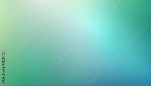 Light Blue and Green abstract blurred gradient Vector background. Colorful iustration with blurry effect for wallpaper, baner, card, brand book, magazine or brochure in 16 : 9 