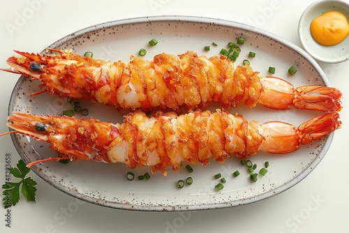 Seasoned Grilled Shrimp on a Plate