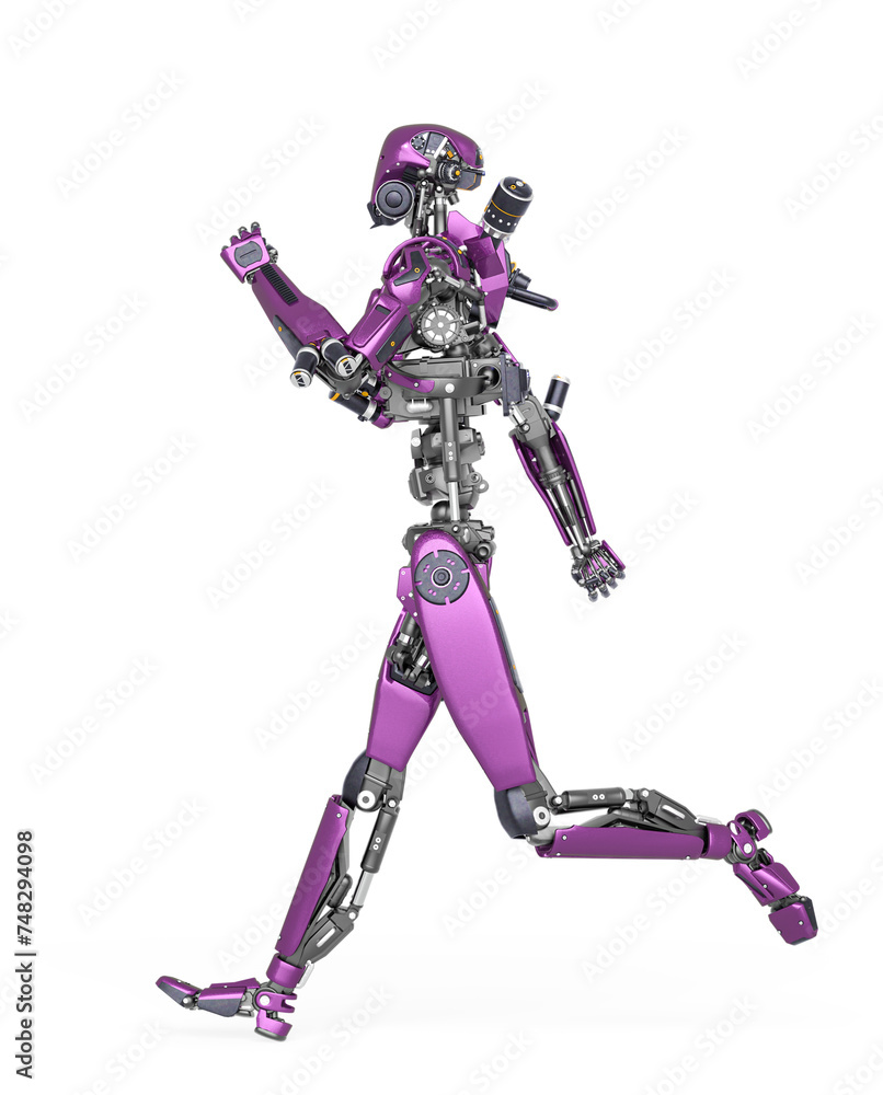apocalypse cyborg is running in side view like a hero apocalypse cyborg is running in side view like a hero