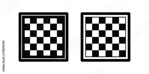 Chess board icon. flat illustration of vector icon photo