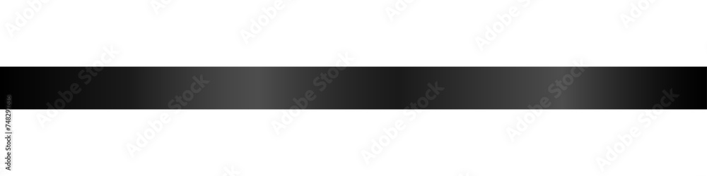 Black Ribbon. Vector Illustration Isolated on White Background. Black Ribbon. Vector Illustration Isolated on White Background.