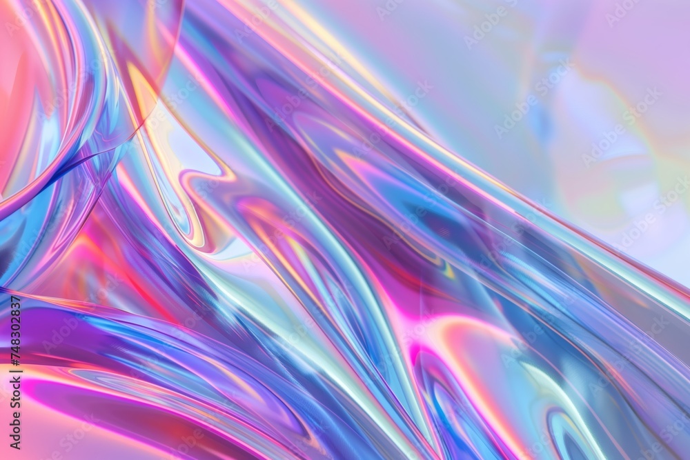 Abstract fluid iridescent holographic neon curved wave background Abstract fluid iridescent holographic neon curved wave background