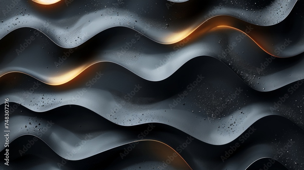 Stylish Product Backdrop - Wavy Black Background for Studio Advertising Generative AI Stylish Product Backdrop - Wavy Black Background for Studio Advertising Generative AI