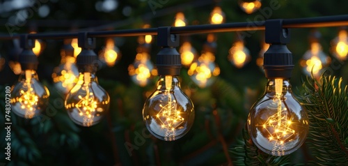 a white outdoor string light led string lights
