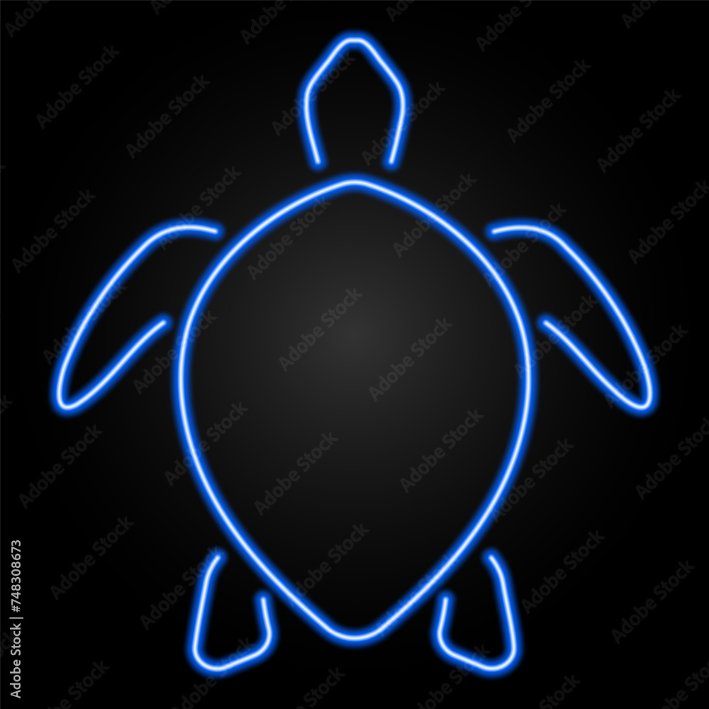 turtle neon sign, modern glowing banner design, colorful modern design trend on black background. Vector illustration. turtle neon sign, modern glowing banner design, colorful modern design trend on black background. Vector illustration.