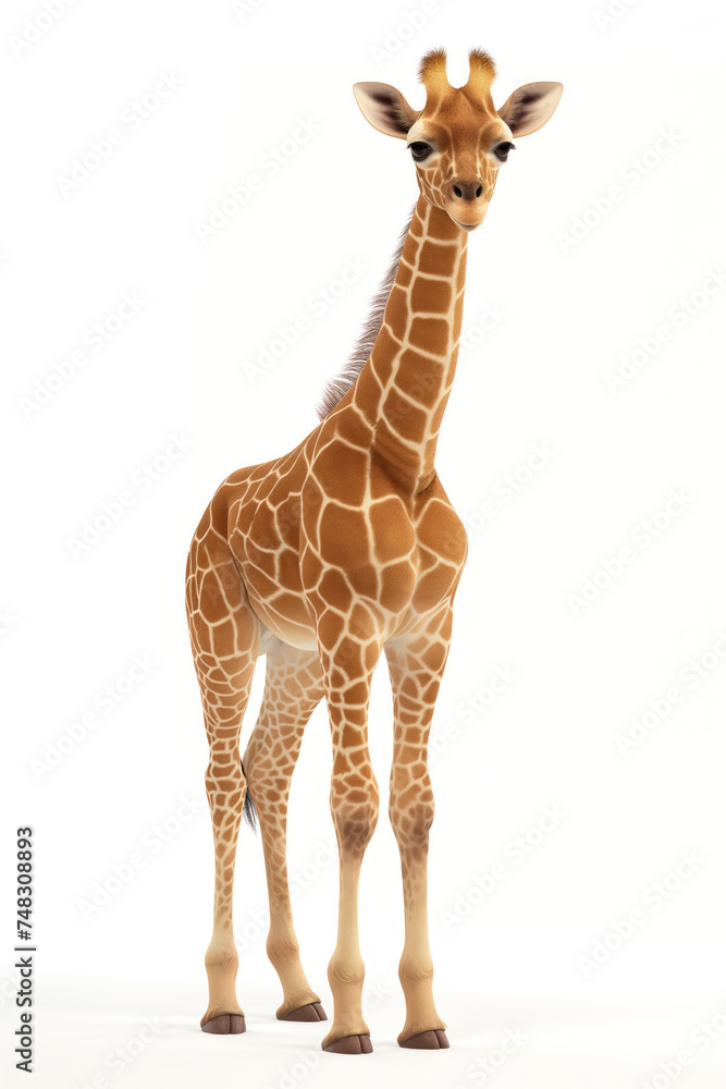 Fototapeta premium Giraffe isolated