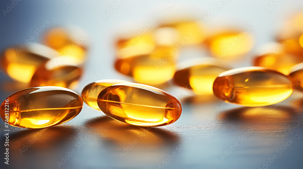 Yellow fish oil, advertising shoot Yellow fish oil, advertising shoot