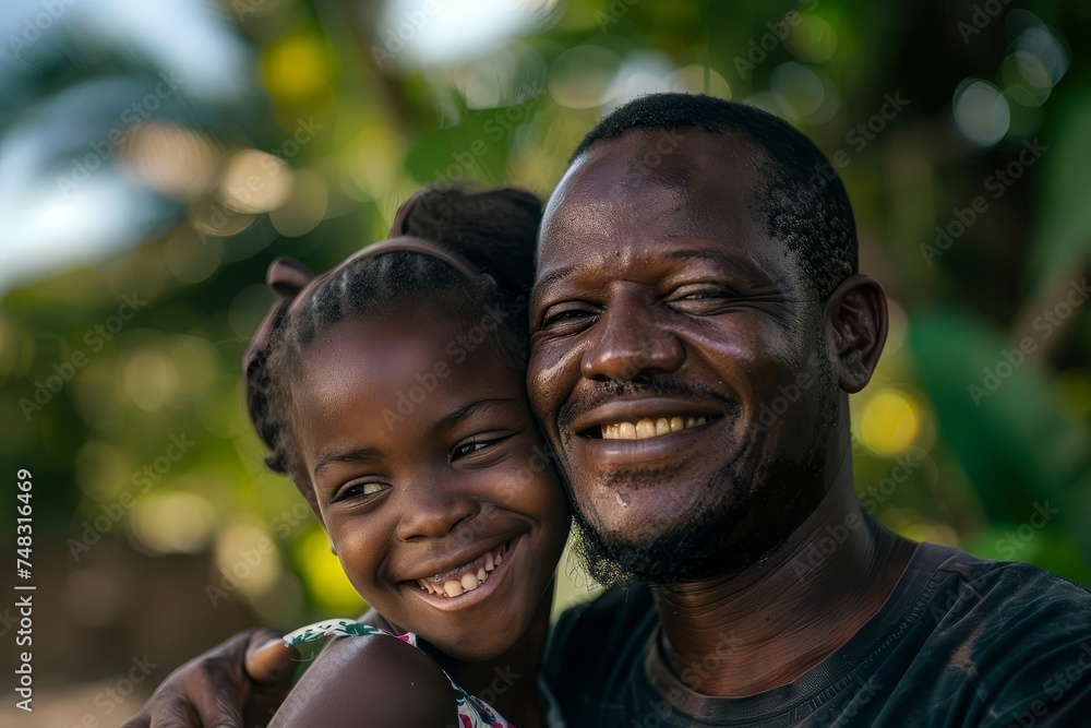 Joyful moment between a daughter and her father Showcasing their strong bond and shared happiness Joyful moment between a daughter and her father Showcasing their strong bond and shared happiness