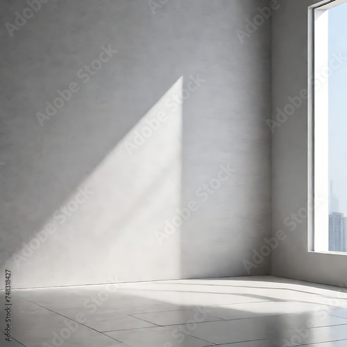 white wall and floor