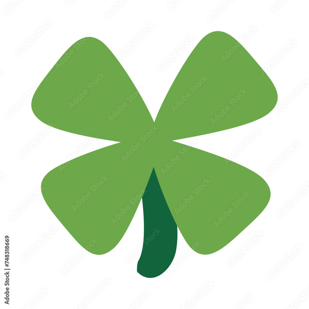 Shamrock, clover vector icon design. Four, three leaf clover emoji. Isolated St. Patrick's Day sign design. Shamrock, clover vector icon design. Four, three leaf clover emoji. Isolated St. Patrick's Day sign design.