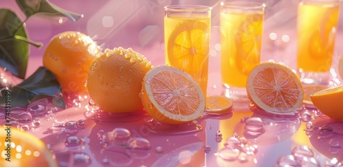 orange slices and orange slices wallpaper
