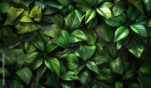 jungle leaf wall background