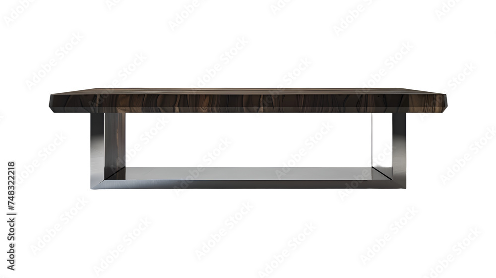 a beautiful wood and metal table with beautiful design, transparent background a beautiful wood and metal table with beautiful design, transparent background