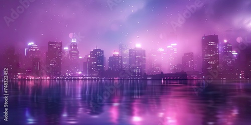 Cityscape at Night  Bokeh Texture Background  Blurry Street Banner  City Light Nightlife Mockup