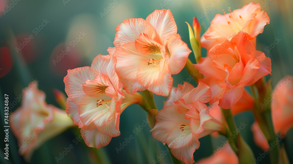 Fototapeta premium close up of a gladiolus