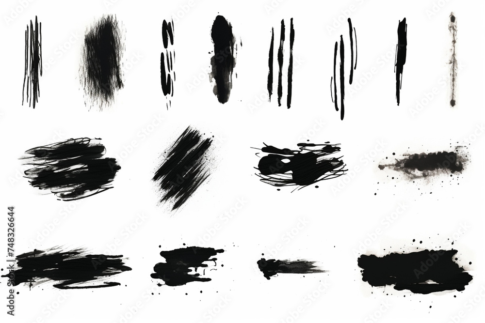 Black Ink Scratches Black Ink Scratches
