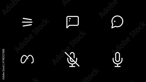 menu, chat, message, bubble, Meta, facebook, voice of animated icon
animated icons with Alpha Channel (transparent) photo