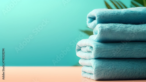 Towel background with space for text, copy space