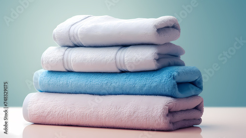Towel background with space for text, copy space