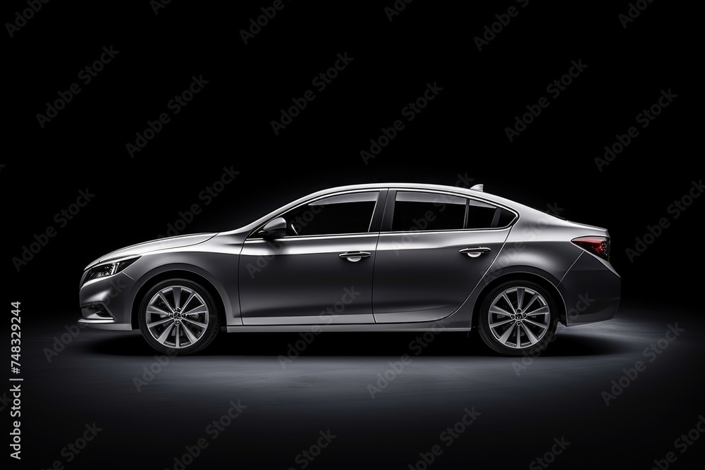 Passenger car isolated on white background with focus stacking. Passenger car isolated on white background with focus stacking.