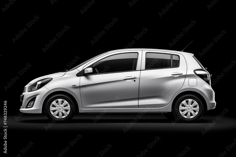 Passenger car isolated on white background with focus stacking. Passenger car isolated on white background with focus stacking.