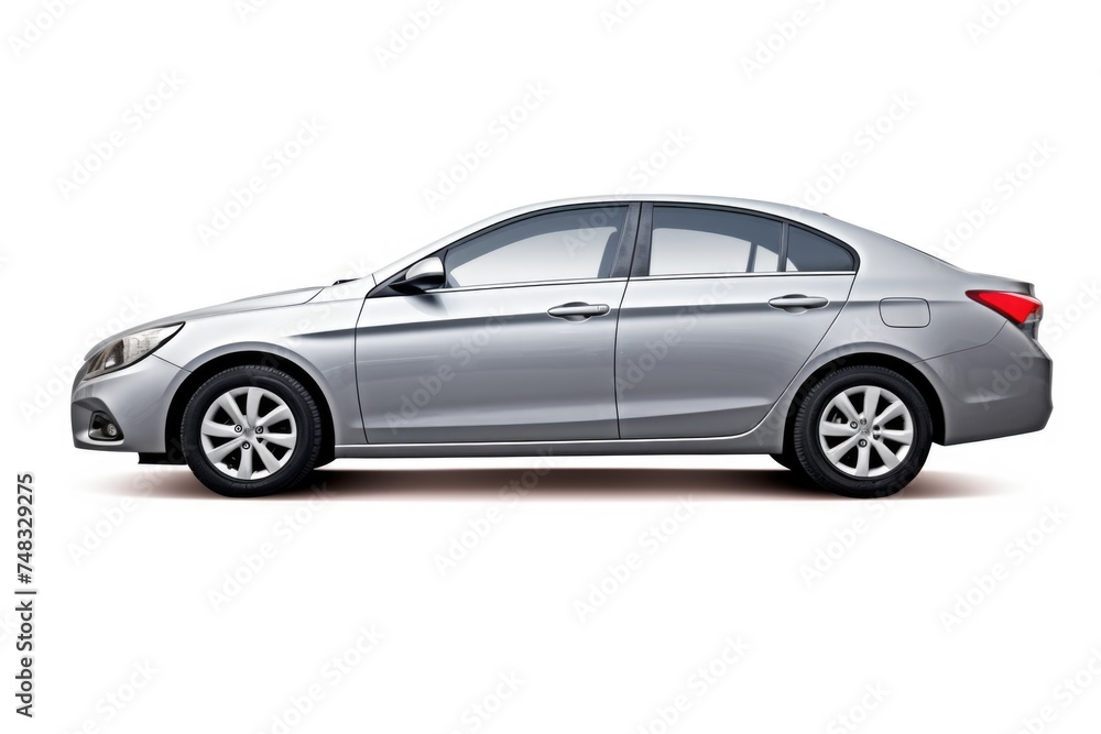 Passenger car isolated on white background with focus stacking. Passenger car isolated on white background with focus stacking.