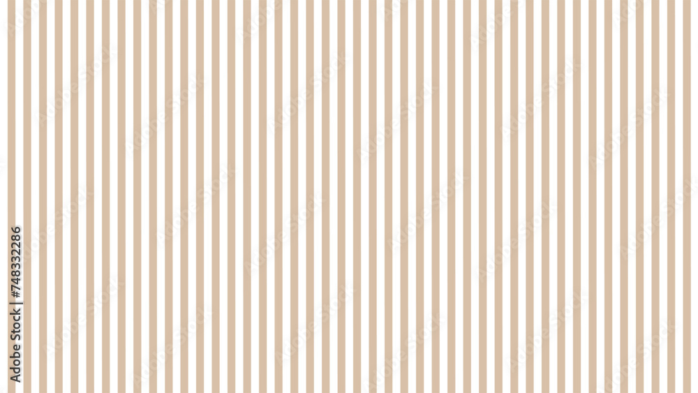 Brown and white vertical stripes background	 - obrazy, fototapety, plakaty 