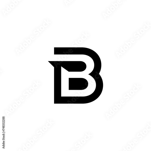 B letter vector logo abstract