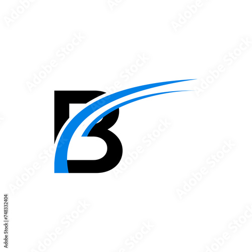 B letter vector logo abstract