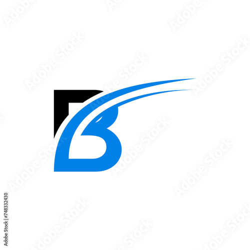 B letter vector logo abstract
