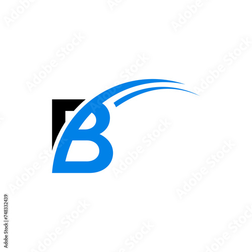 B letter vector logo abstract