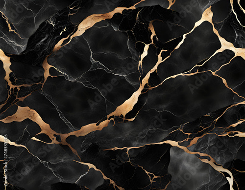 Black palette marbled with dark and light brown